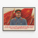Sovjetpropagandaposter 'De Grote Stalin' met militair portret — ingelijst kunstwerk aan de muur