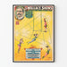 Vintage poster The Great Wallace Shows - Driebaans trapeze van de Sisters Vortex