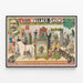 Vintage poster The Great Wallace Shows – Muurschildering voor cinema en circus — ingelijst kunstwerk aan de muur