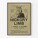 Vintage poster The Hickory Limb door Parker H. Fillmore