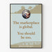 Vintage Peace Corps Marktplaats Wereldwijde Poster