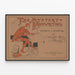 Vintage Poster The Mystery of Handwritten Script — framed artwork on a wall