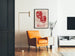 Vintage muurposter 'The Only Girl I'er Did Love' in retro romantische stijl