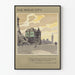 Vintage poster Londen St Thomas's Hospital en Parlement