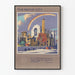 Decoratieve Poster The Proud City - Temple Church en Bibliotheek na Bombardement