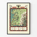 Poster Vintage Kaart van de Spoorweg The Rail Way Map