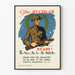 Vintage Militair Poster The Regular Ready