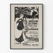 Vintage poster The Shadow of a Crime - Zwart-wit illustratie