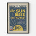 Poster Openluchttheater « De Zon Stijgt op in het Westen »