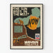 Vintage affiche van het theater The Sun Rises in the West