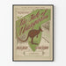 Vintage Poster Het Verhaal van een Kangaroo - Muziek Wanddecoratie