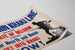 Vintage militair poster The Thin Khaki Line — weergave van het kunstwerk