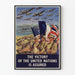 Vintage Militair Poster 'De Overwinning van de Verenigde Naties is Gewaarborgd'