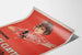 Vintage poster The Web of Desire met vrouwelijke portret en spinnenweb