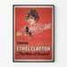 Vintage poster The Web of Desire met vrouwelijke portret en spinnenweb