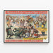 Vintage Barnum & Bailey Poster - Grand Ethnological Congress — framed artwork on a wall