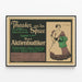 Vintage theaterposter Der Aktienbudiker met Joséfine Dora — ingelijst kunstwerk aan de muur