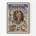 Vintage theaterposter Théâtre A. Delille - La Princesse Félicie & L'Homme Mutilé