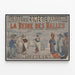 Vintage Poster of the Théâtre de la Comédie Parisienne - The Queen of the Halls — framed artwork on a wall