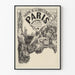 Poster Théâtre Porte Saint-Martin Parijs Historisch Drama