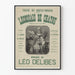 Vintage poster van de operette L'Écossais de Chatou door Léo Delibes