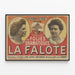 Vintage Poster of Théâtre des Folies Dramatiques - La Falote — framed artwork on a wall