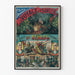 Vintage theaterposter De Reis in Zwitserland - Artistieke muurschildering decoratie