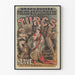 Vintage theaterposter Les Turcs des Folies Dramatiques