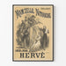 Vintage poster Mam'zelle Nitouche operette in het Théâtre des Variétés