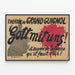 Grand Guignol Theatre Poster Gott mit uns - War Drama — framed artwork on a wall