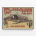 Vintage poster van het Theater en het Museum van de Walvis van Villerville — ingelijst kunstwerk aan de muur