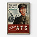 Vintage Poster Werving ATS Britse Leger