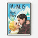 Vintage Scandinavisch filmromantiek poster op ijs