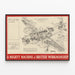 Technical Aviation Poster - The Vickers-Armstrongs Wellington II — framed artwork on a wall