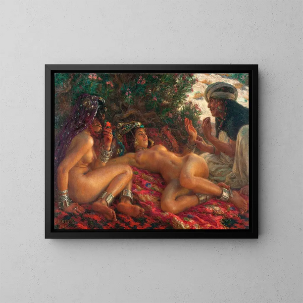 The Messenger of Satan - Étienne Dinet — framed artwork on a wall