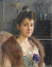 van het portret van mevrouw C., zuster van de kunstenaar - Étienne Dinet — weergave van het kunstwerk