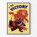 Vintage wandposter To Victory - Canadese propagandaposter