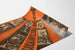 Vintage poster van het Staniewski circus in oranje en zwart