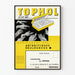 Vintage reclameposter TOPHOL medicijnen voor artritispatiënten