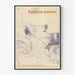 Decoratieve poster Toulouse-Lautrec in potloodschetsstijl