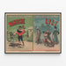 Vintage Poster of Schürmann Niniche and Lili Artistic Tours — framed artwork on a wall