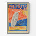 Vintage poster voor Poolse industriële bandreclame