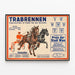 Vintage Poster of the Vienna Prater Trot Race — framed artwork on a wall