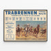 Poster of the Prater Racecourse Event 1936 - Harness Trotting Race — framed artwork on a wall