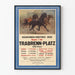 Vintage poster of the trotting race Trabrenn-Platz 1929