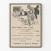 Vintage poster Twee vrouwen en een dwaas met zwart-wit illustratie