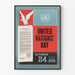 Vintage Poster Verenigde Naties Dag 1956
