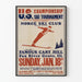 Vintage poster van het Amerikaanse kampioenschap ski-toernooi – Sportieve muurdecoratie