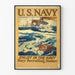Vintage U.S. Marine Corps poster - Help je land