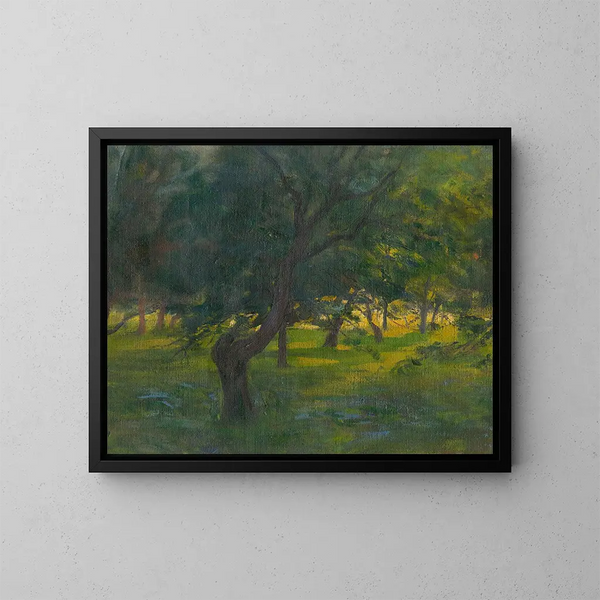 Landscape Painting - Ludovit Pitthordt — framed artwork on a wall